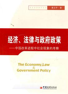 经济法律与政府政策--中国改革进程中社会现象的考察