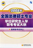 2008年全国法律硕士专业学位研究生入学联考考试大纲