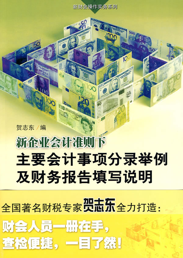 新会计准则下主要会计事项分录举例及财务报告填写说明
