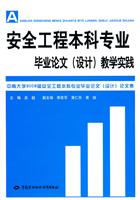 安全工程本科专业毕业论文(设计)教学实践-附学生答辩PPT演讲稿光盘