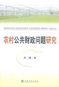 农村公共财政问题研究