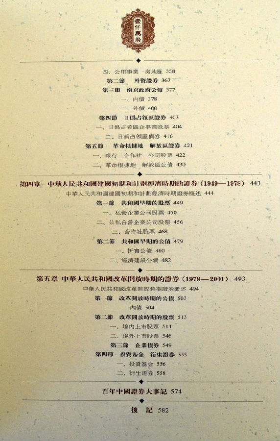 百年中国证劵典藏