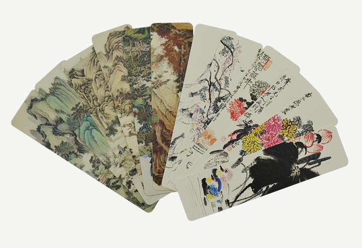 齐白石国画/六屏山水书签(特惠品)