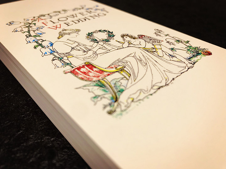 沃尔特·克兰系列：书签“鲜花与爱情”