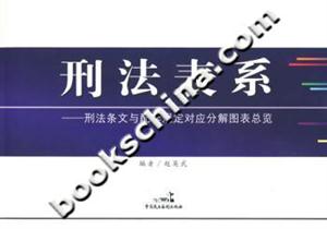刑法表系――刑法条文与配套规定对应分解图表总览