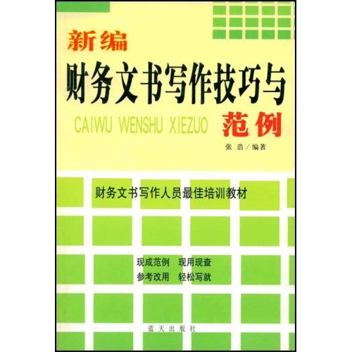新编财务文书写作技巧与范例