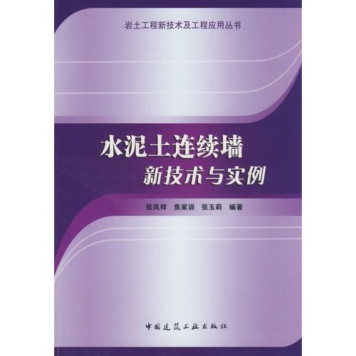 水泥土连续墙新技术实例(岩土工程新技术及工程应用丛书)